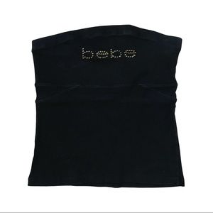 Bebe ribbed tube top